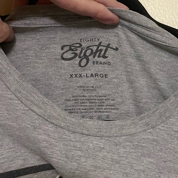 “Hustle Los Angeles” gray w/flower print T shirt, xxxl, men’s - Picture 2 of 5